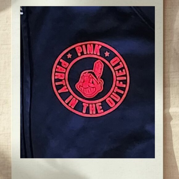 PINK Victoria’s Secret Cleveland Indians Zip Jacket | Size L - Picture 4 of 5